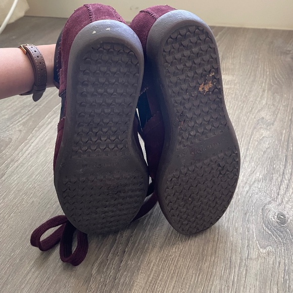 Isabel Marant Suede Wedge Sneakers Burgundy Size 6 - Picture 6 of 6